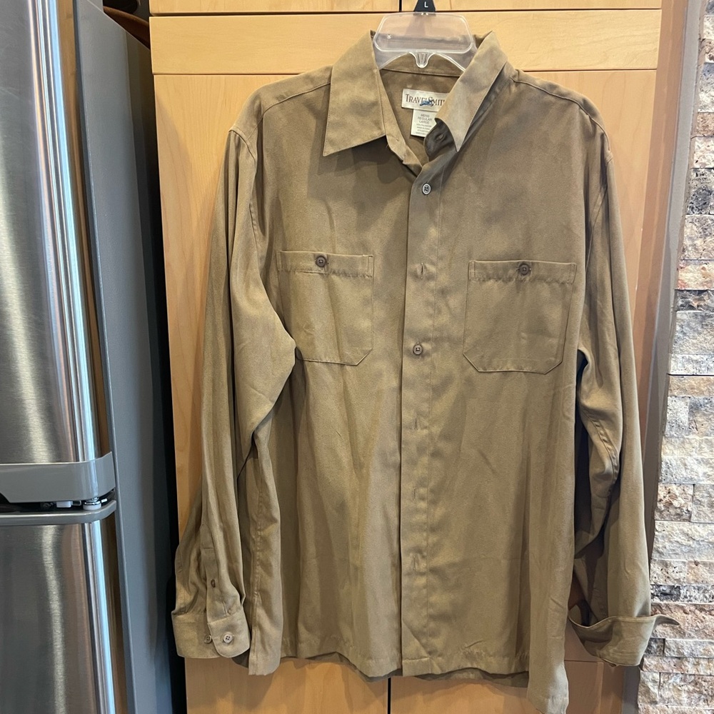 Like new! Faux suede big shirt